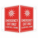Safety Sign 6 in x 7 1/2 in Aluminum
