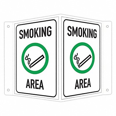 Safety Sign 6 in x 7 1/2 in Aluminum