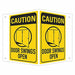 Safety Sign 6 in x 7 1/2 in Aluminum