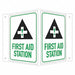 Safety Sign 6 in x 7 1/2 in Aluminum