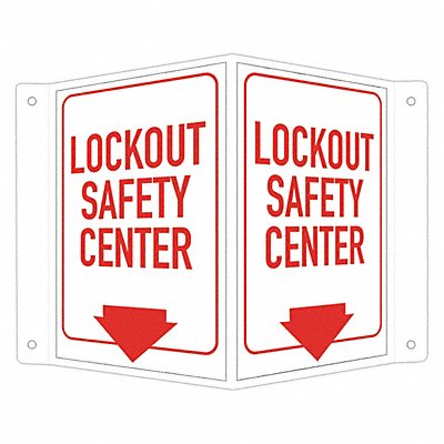 Facility Sign 6 in x 7 1/2 in Aluminum