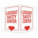 Facility Sign 6 in x 7 1/2 in Aluminum
