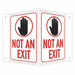 Facility Sign 6 in x 7 1/2 in Aluminum