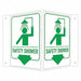 Safety Sign 6 in x 7 1/2 in Aluminum
