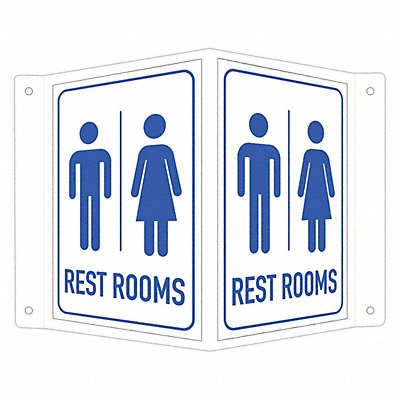 Safety Sign 6 in x 7 1/2 in Aluminum
