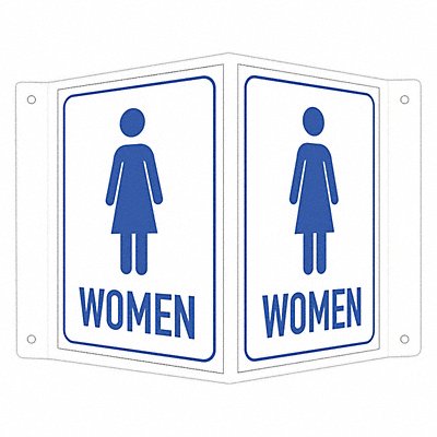 Safety Sign 6 in x 7 1/2 in Aluminum