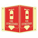 Fire Extinguisher Sign 6x7 1/2in Alumin
