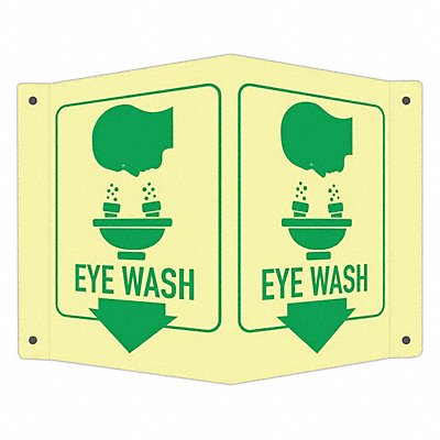 Safety Sign 6 in x 7 1/2 in Aluminum