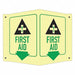 Safety Sign 6 in x 7 1/2 in Aluminum