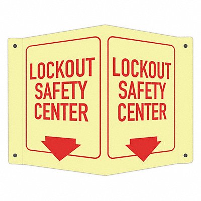 Safety Sign 6 in x 7 1/2 in Aluminum