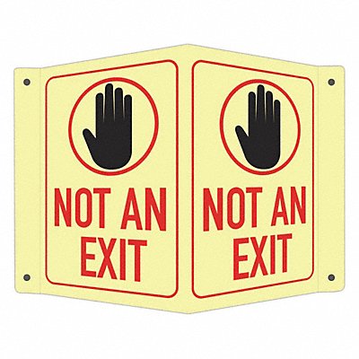 Safety Sign 6 in x 7 1/2 in Aluminum