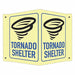 Emergency Sign 6 in x 7 1/2 in Aluminum