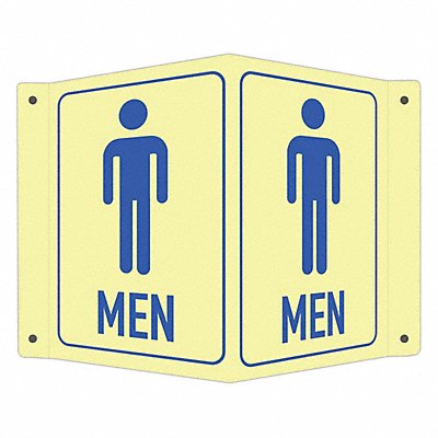 Safety Sign 6 in x 7 1/2 in Aluminum