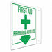 Safety Sign 12 in x 8 in Aluminum