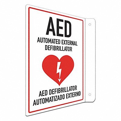 Safety Sign 12 in x 8 in Aluminum
