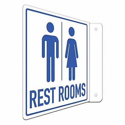Facility Sign 8 in x 8 in Aluminum