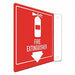 Fire Extinguisher Sign 8inx8in Aluminum