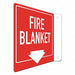 Fire Sign 8 in x 8 in Aluminum