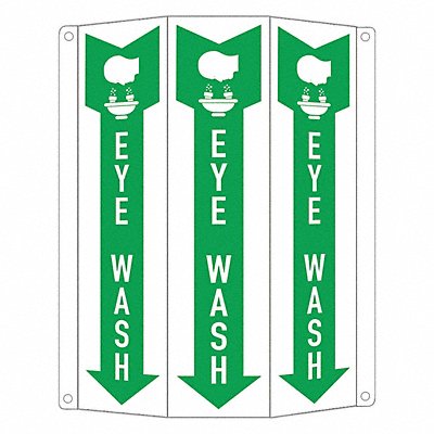 Safety Sign 10 in x 8 1/4 in Aluminum