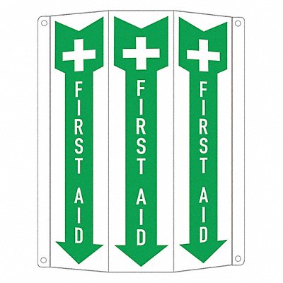 Safety Sign 12 in x 8 1/4 in Aluminum