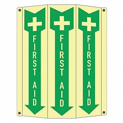 Safety Sign 10 in x 8 1/4 in Aluminum