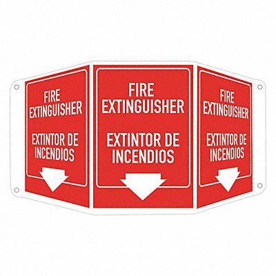 Safety Sign 10 in x 17 1/2 in Aluminum