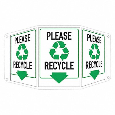 Safety Sign 10 in x 17 1/2 in Aluminum