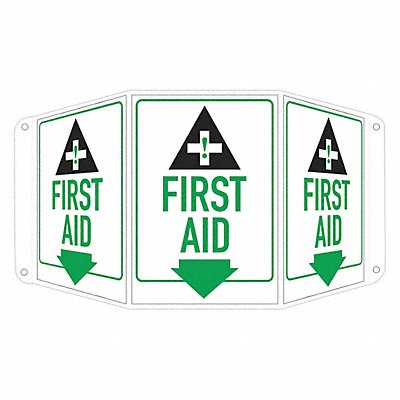 Safety Sign 10 in x 17 1/2 in Aluminum