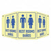 Facility Sign 10 in x 17 1/2 in Aluminum