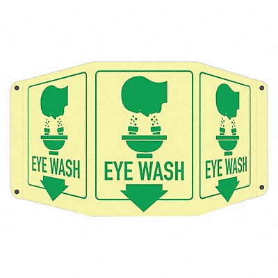 Safety Sign 10 in x 17 1/2 in Aluminum