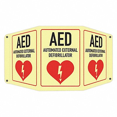 Safety Sign 10 in x 17 1/2 in Aluminum