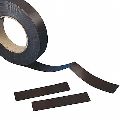 Magnetic Roll Black Matte Label Adhered