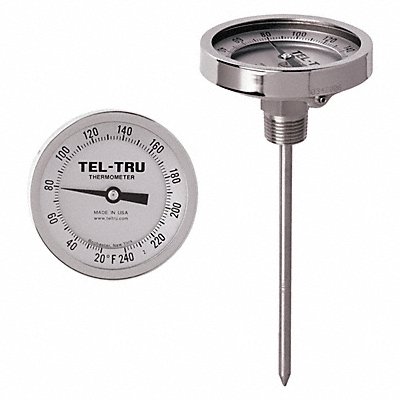 Analog Dial Thermometer Stem 15 L