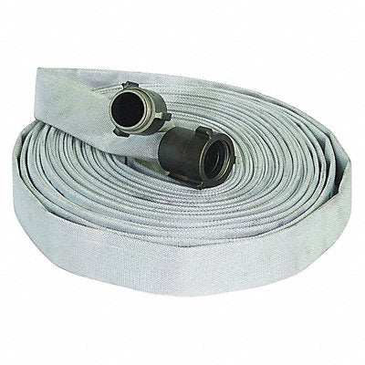 Fire Hose 50 ft White Polyester