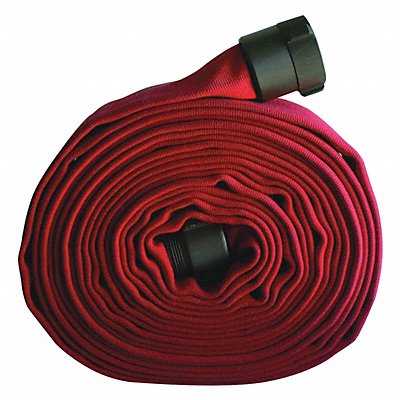 Fire Hose 50 ft Red Polyester