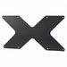 Adaptor Plate Black 0.1 Dx8.4 Hx16.3 W