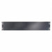 Blank Panel For 2 Rack Units Black