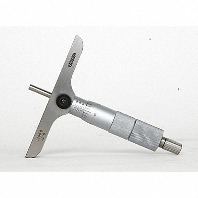 Depth Micrometer 4 L Base Flat Anvil