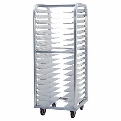 Stepped-Angle Roll-In Pan Rack 64 in H