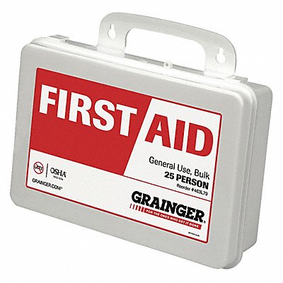 First Aid Kit White 7-1/8 H x 3-1/8 W