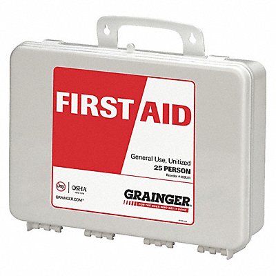 First Aid Kit White 3 H x 10 W x 12 D