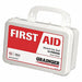 First Aid Kit White 5 H x 3 W x 8 D