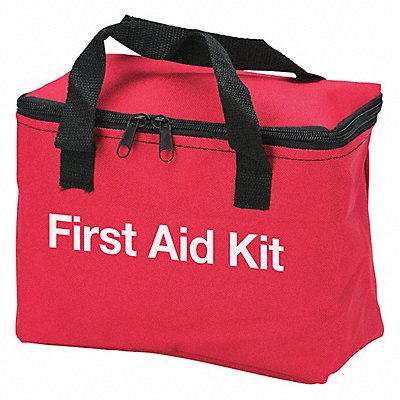 First Aid Kit Red 7 H x 4-1/2 W x 9 D