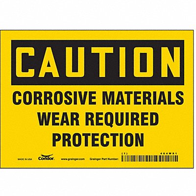 J6946 Safety Sign 5 inx7 in Vinyl