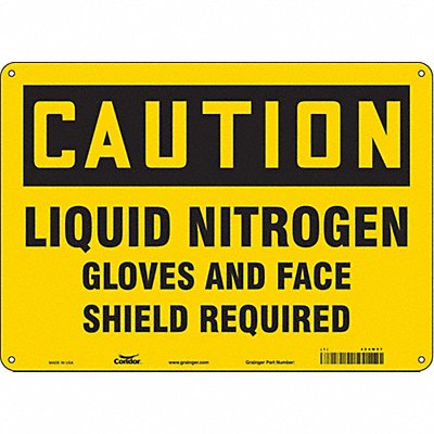 Safety Sign 10 inx14 in Polyethylene