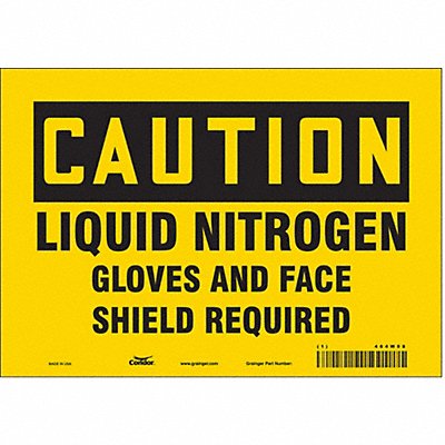 Safety Sign 7 inx10 in Vinyl