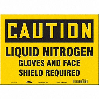 Safety Sign 10 in x 14 in Vinyl