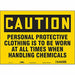 Safety Sign 10 in x 14 in Vinyl