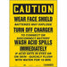 Safety Sign 14 inx10 in Vinyl