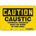 Safety Sign 7 in x 10 in Aluminum